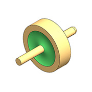 50 Ω charakteristische Impedanz – einkernige, flache, runde Spitze